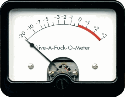 Give A Fuck O Meter